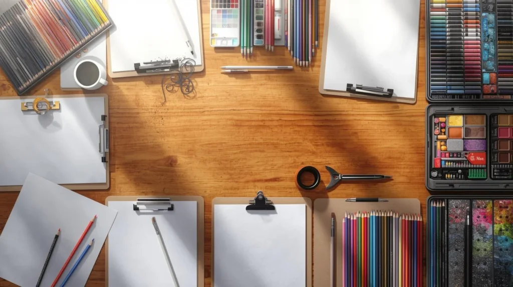 coloring materials — clipboards